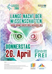 Lange Nacht der Wissenschaften 2018 Plakat